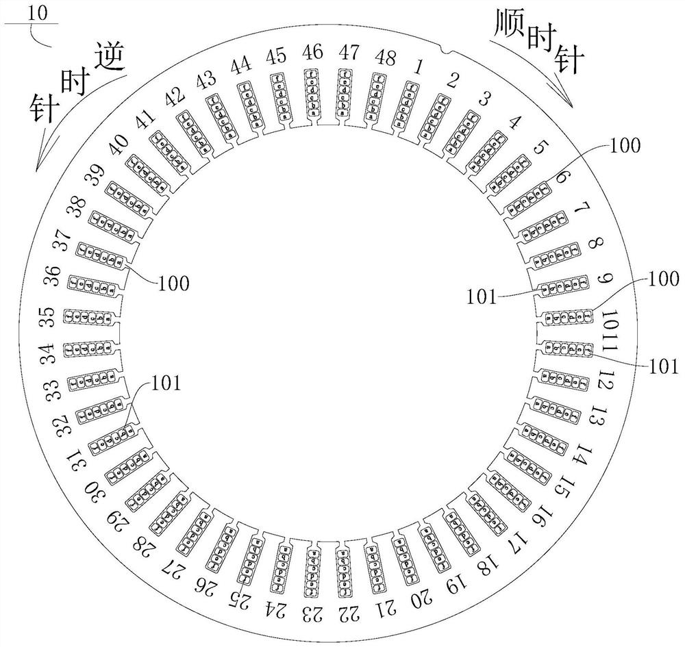 Stator assembly and motor