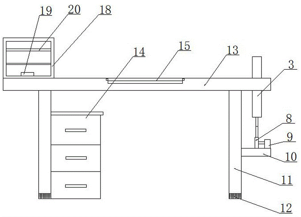 Office table used for administrative staff