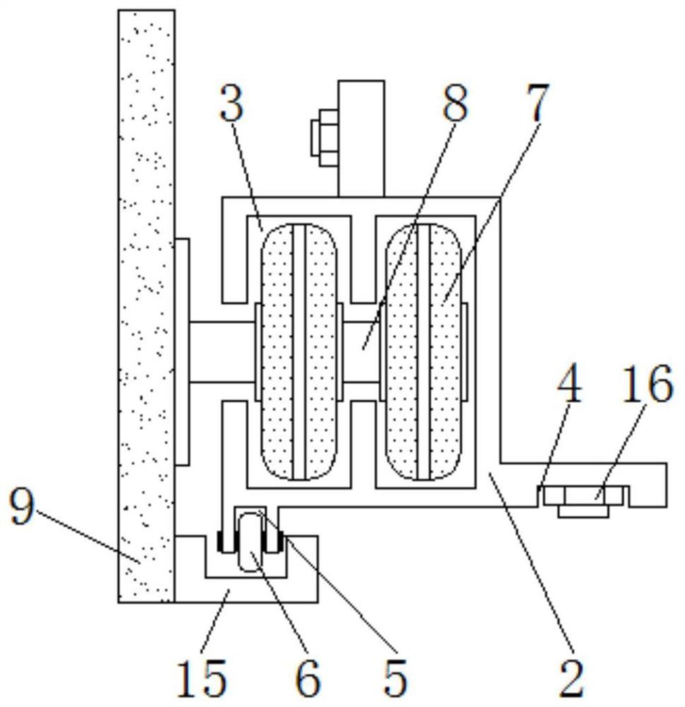 An anti-jamming slide rail for stamping equipment for easy removal of internal foreign matter