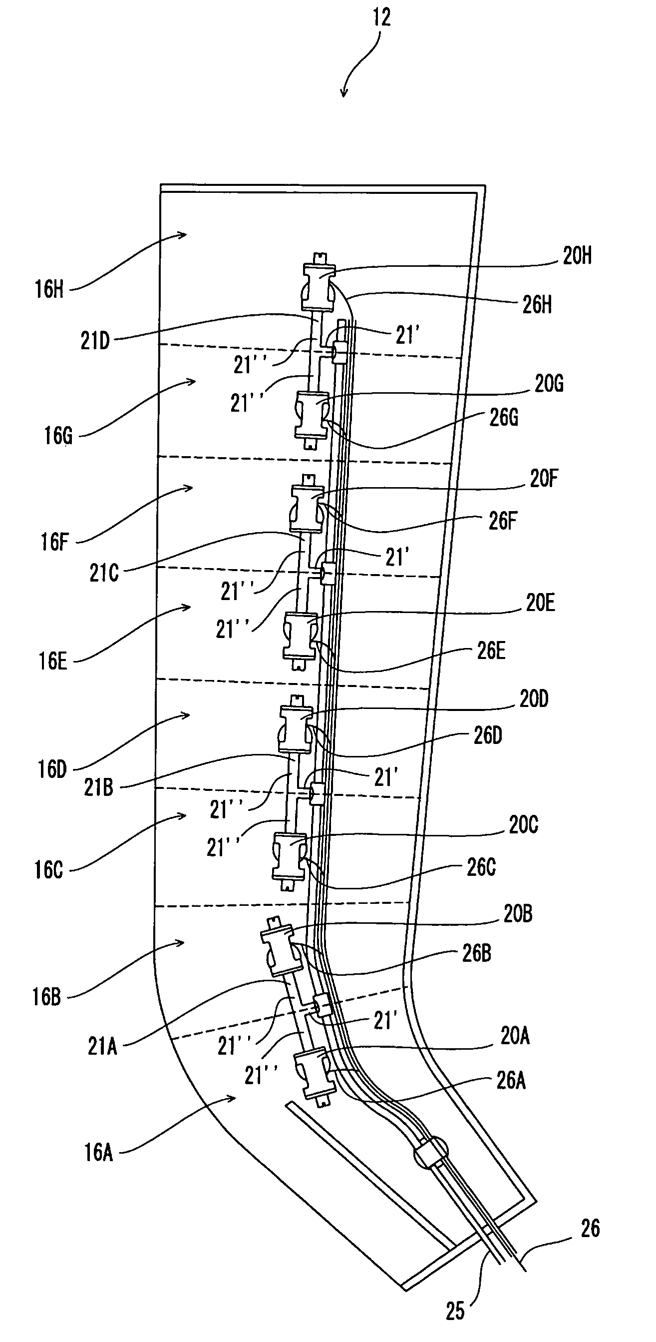 Pneumatic massage apparatus