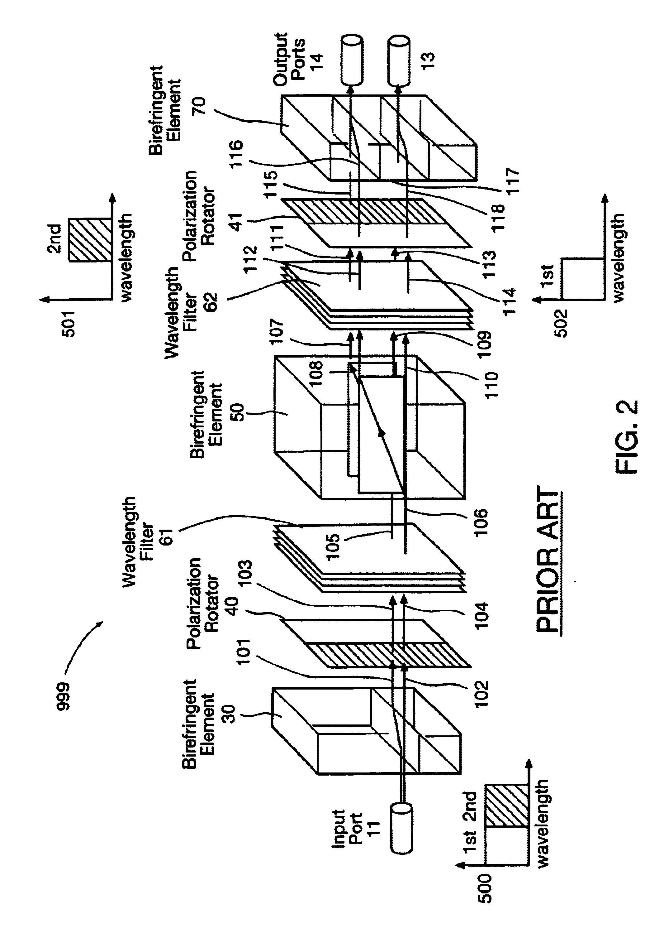 Wide passband optical interleaver