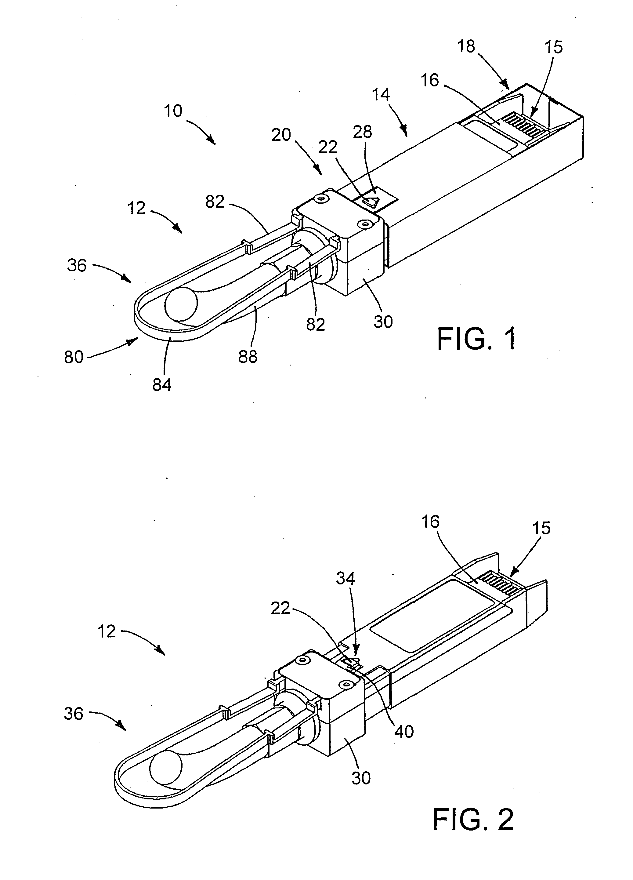 Electrical cable connector latch mechanism