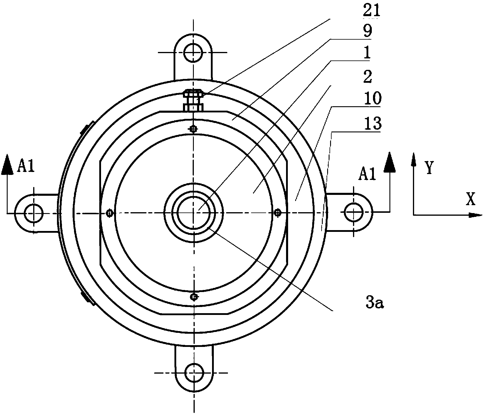 Three-dimensional vibration isolation device applicable to low-frequency vibration