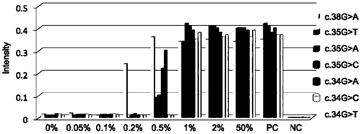 K-ras gene mutation site detection kit