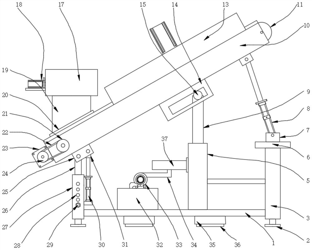 Mixed conveying equipment for mineral powder production