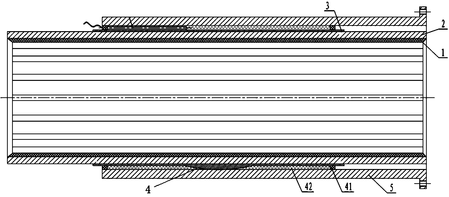 Water-lubricated ship stern bearing capable of realizing automatic load balancing