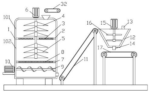 A building material molding device