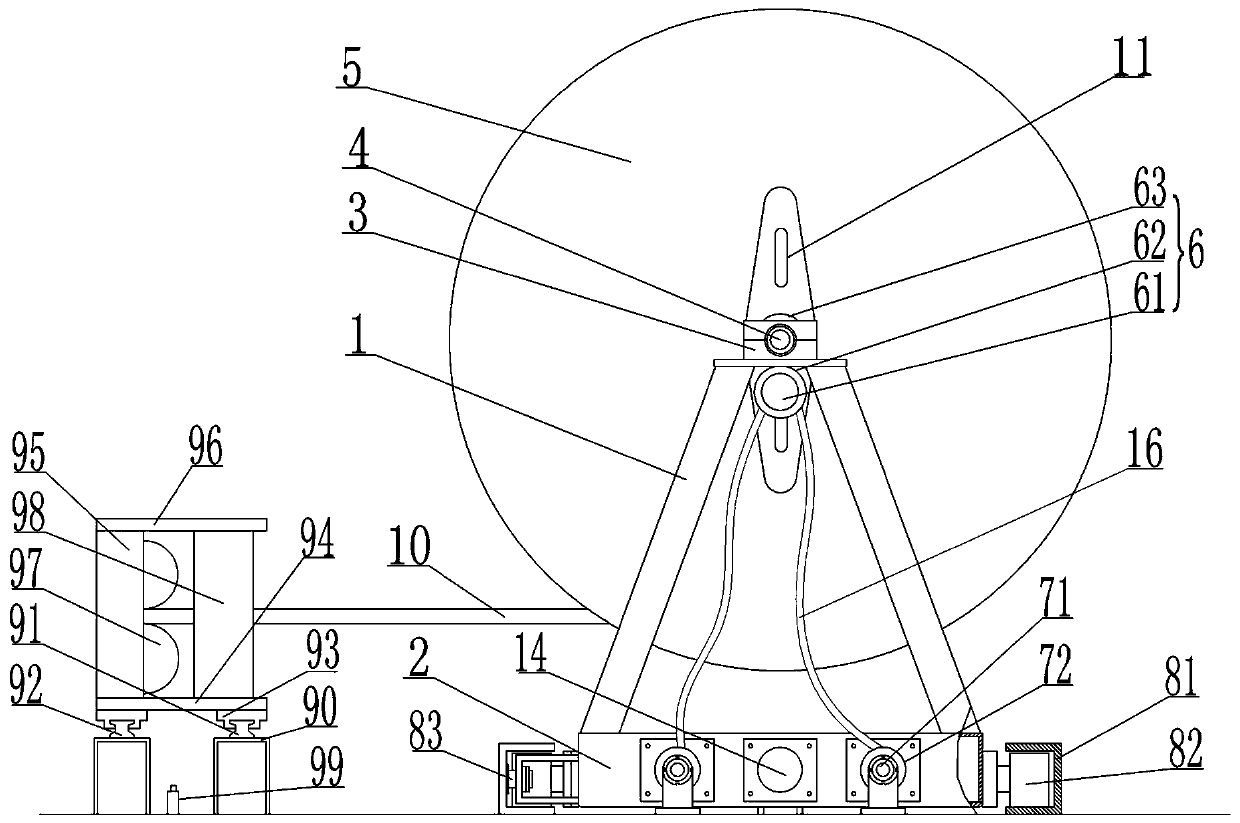 Constant-tension pay-off device