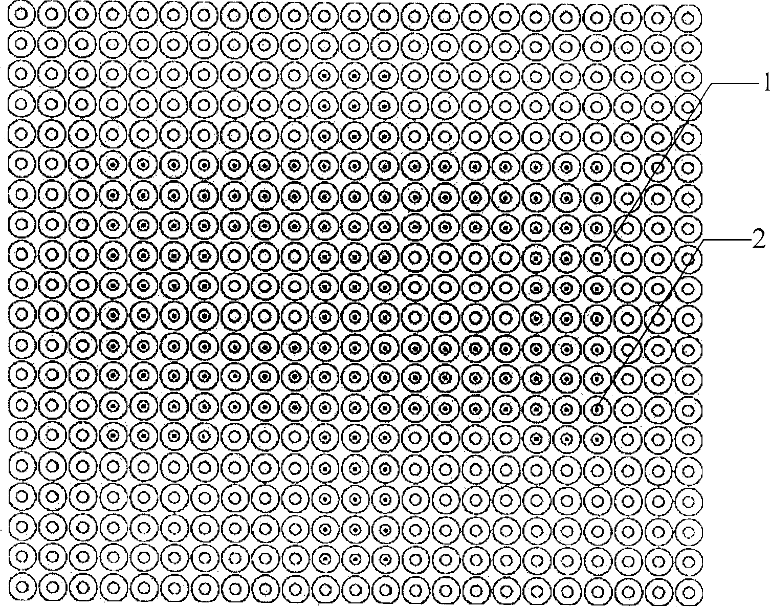 Manufacturing method of metal surface multiple latent image and antifalse product made by said method