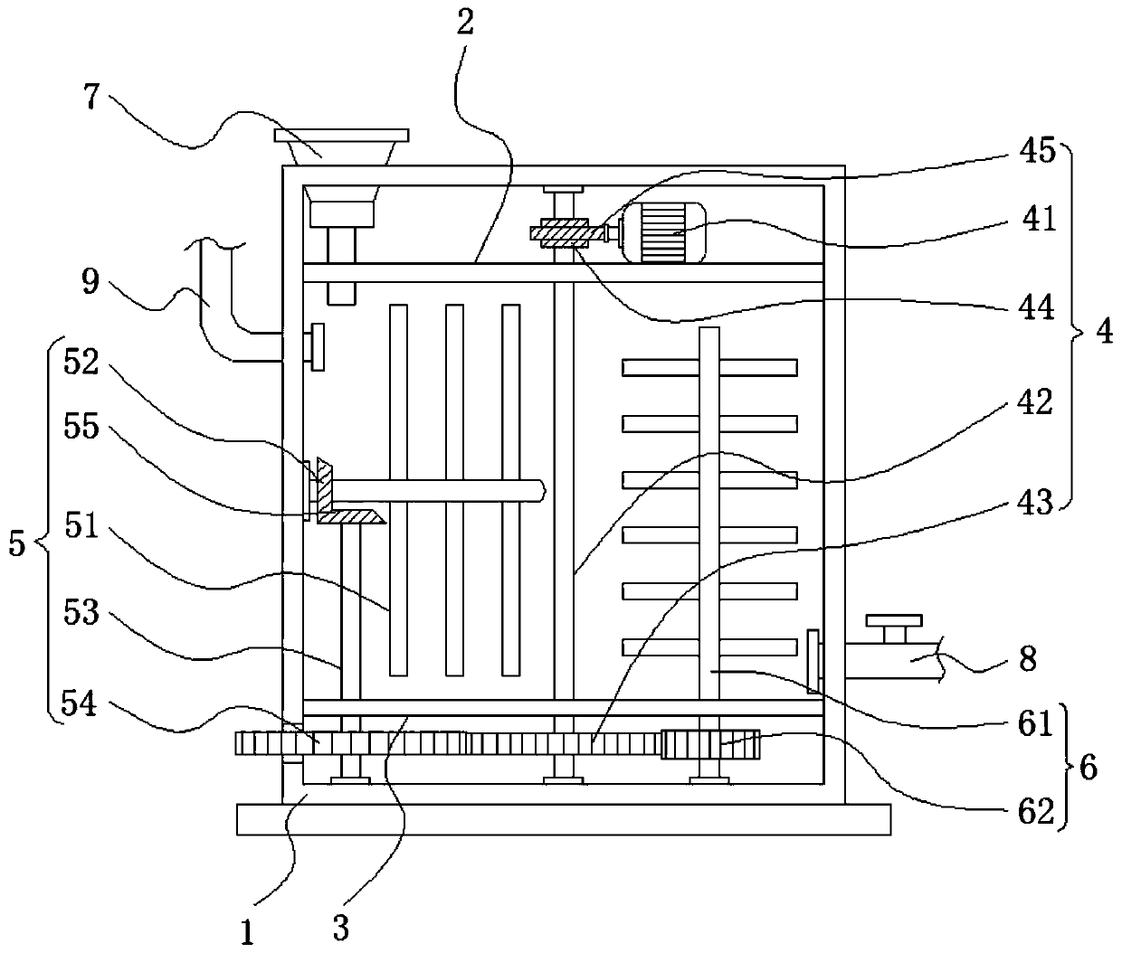 Treatment process and mixing equipment for coal cracking produced sewage