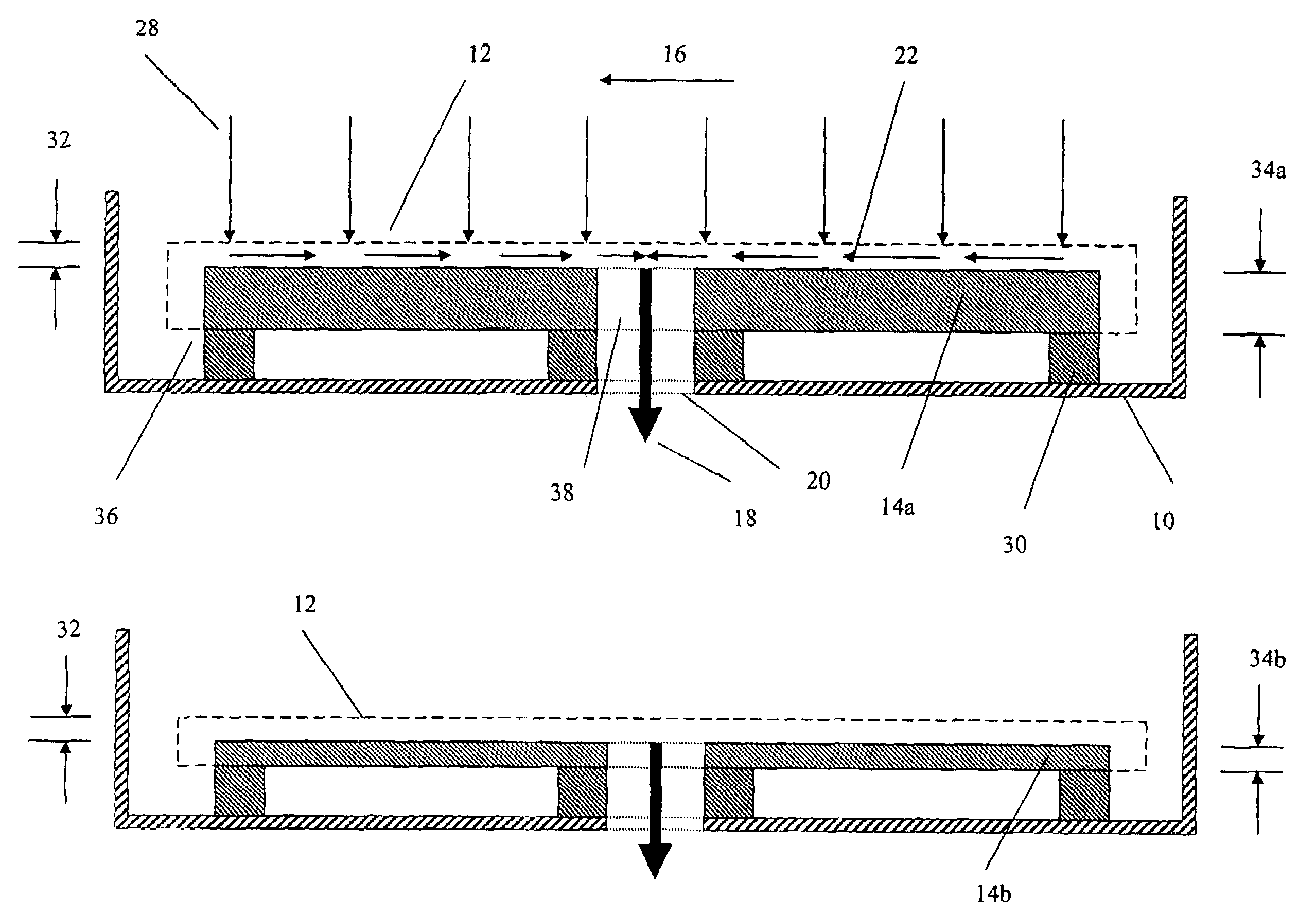 Device and method for increasing mass transport at liquid-solid diffusion boundary layer