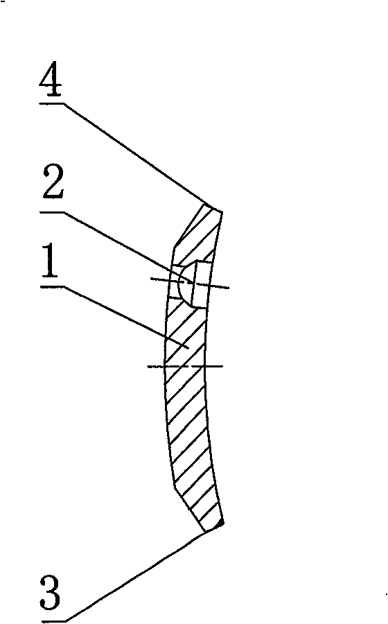 Integral quenching type land leveller blade manufacturing method and quenching die