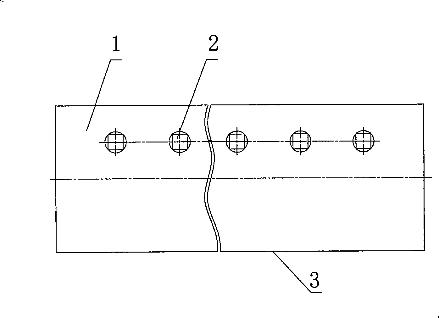 Integral quenching type land leveller blade manufacturing method and quenching die