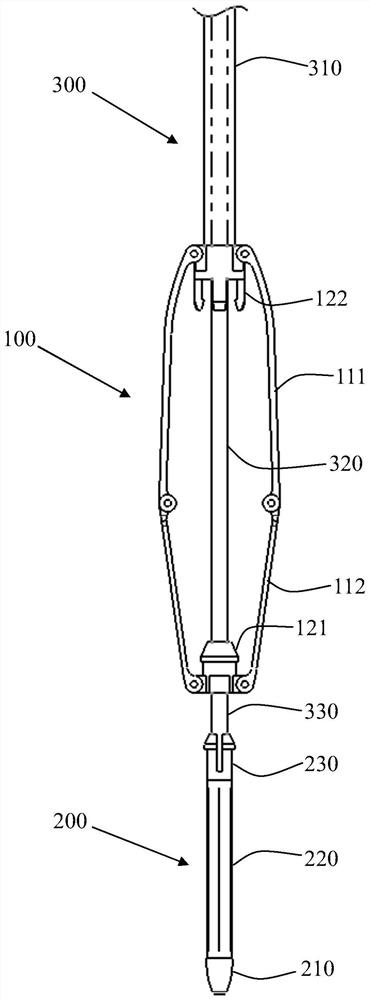 Tricuspid valve clamping device