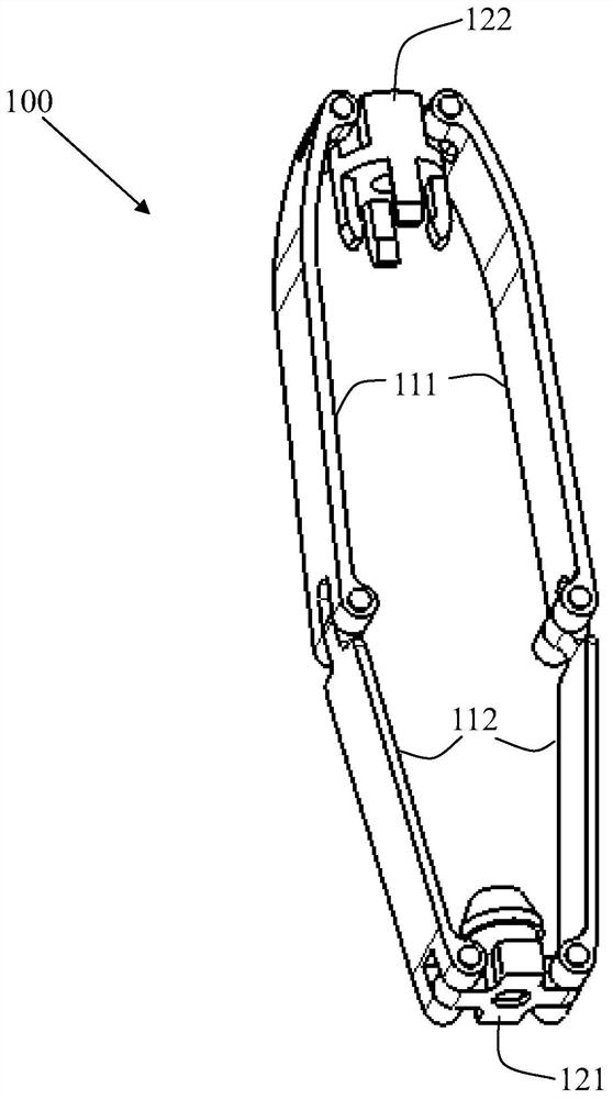 Tricuspid valve clamping device