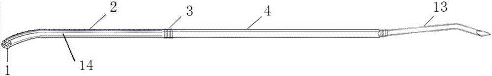 Postoperative sutureless fixing type negative pressure drainage device