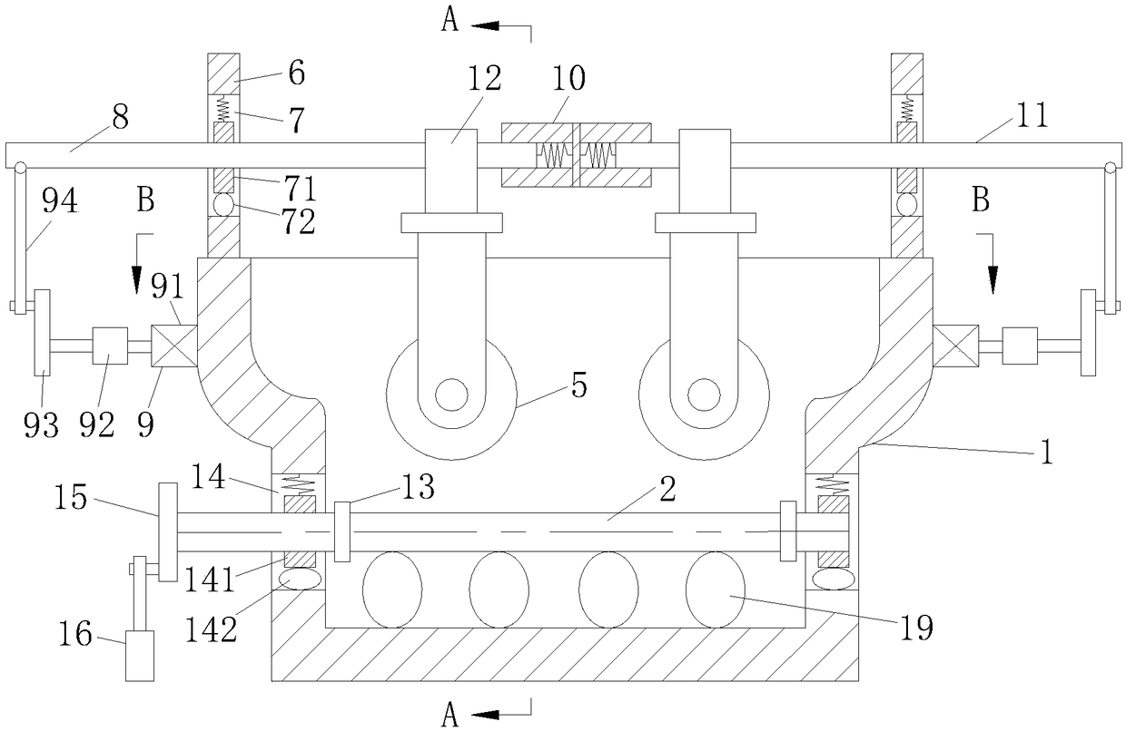 Plywood pre-pressing sizing device