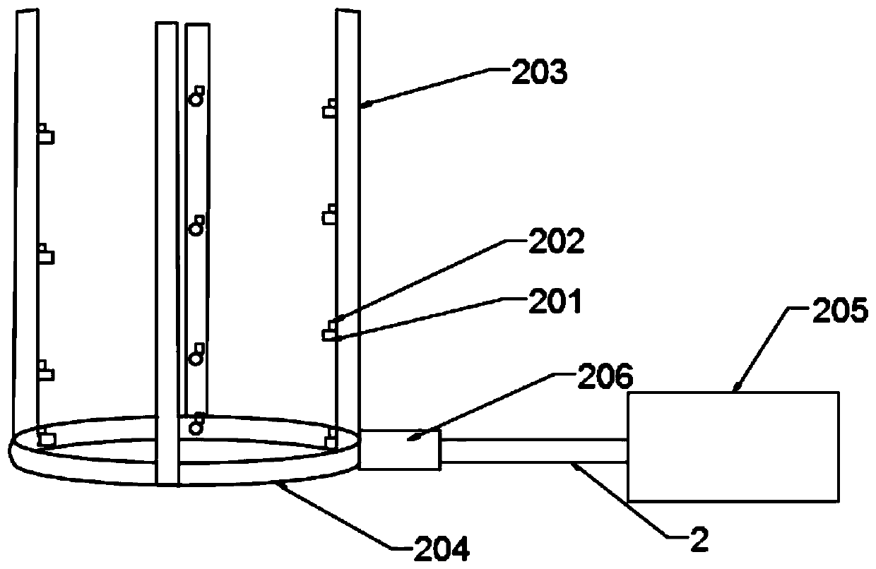 Oxygen supply flaming apparatus of biomass gasification furnace