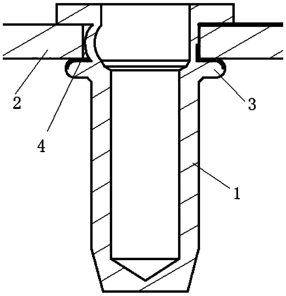 Pull rivet nut installation method capable of improving rotation-resistant capacity