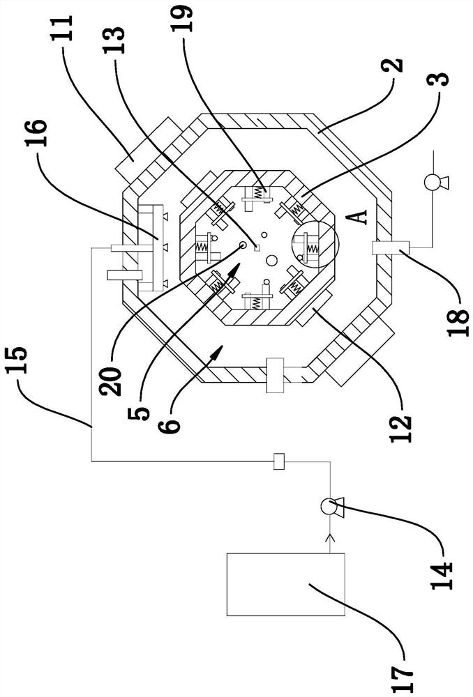 Anti-winding structure during leather washing treatment