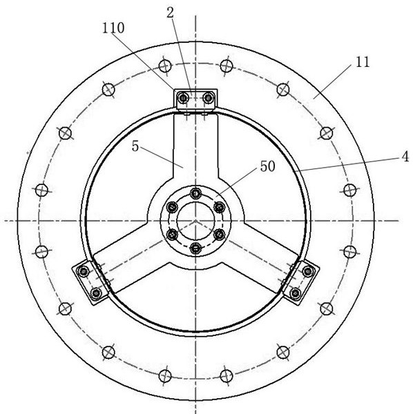 A three-support insulator fixing structure and gil