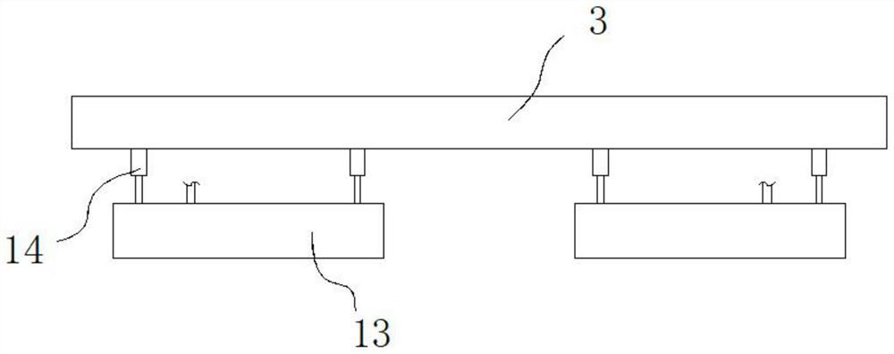 Bending device for producing composite wear-resistant lining plate