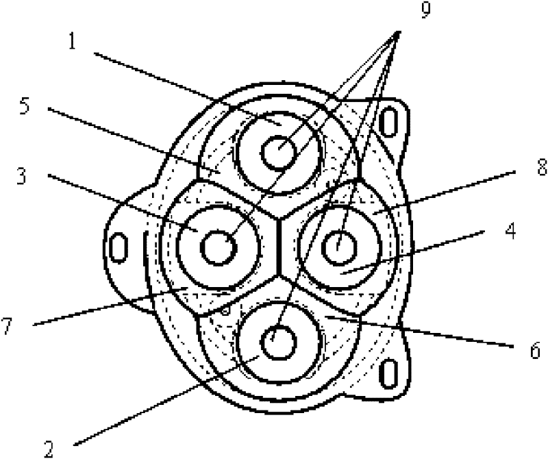 Projection type LED automobile high beam