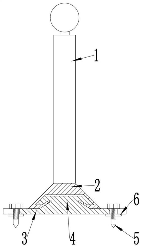 Damping type safety guardrail easy and convenient to disassemble and assemble