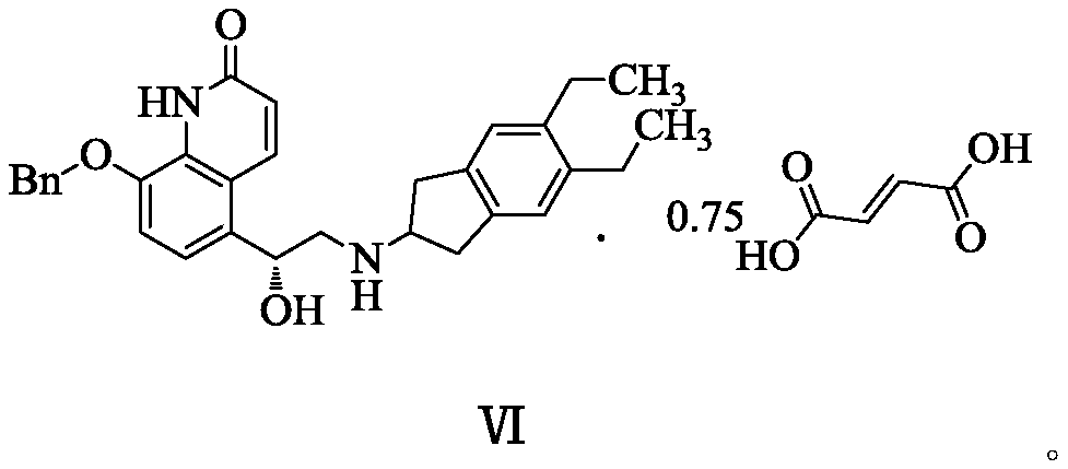 Indacaterol maleate intermediate, and preparation method and application thereof