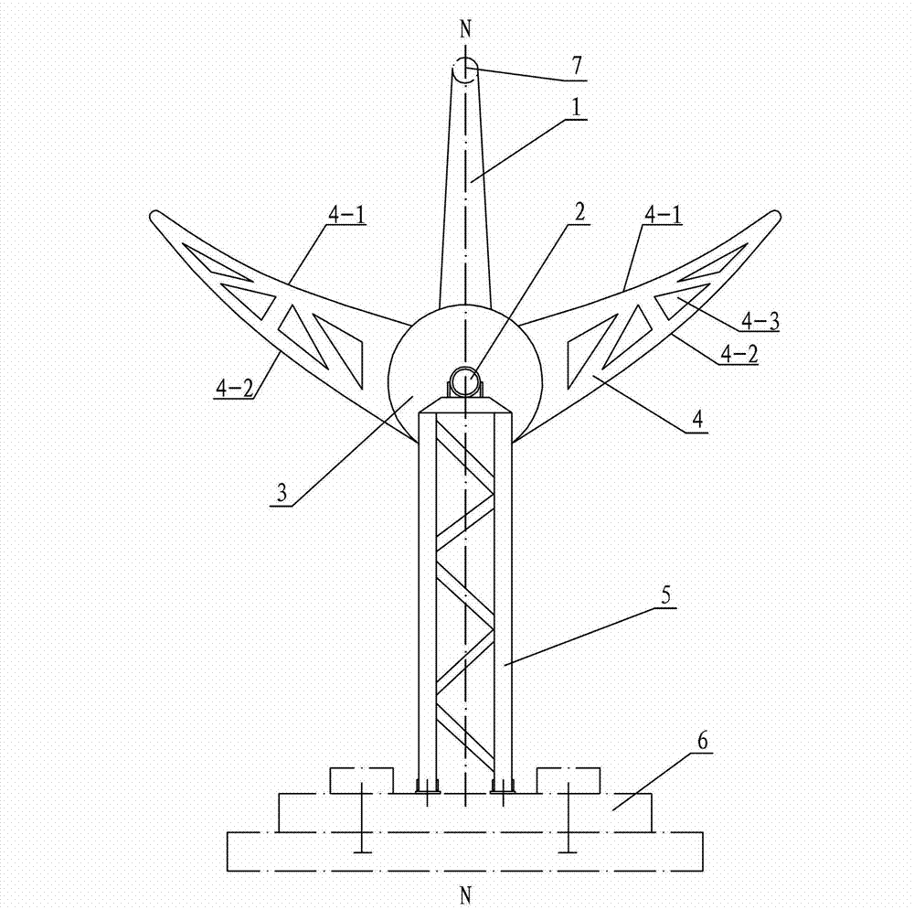 Stamped support for solar heat-collecting power generation system