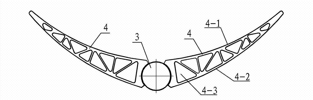 Stamped support for solar heat-collecting power generation system