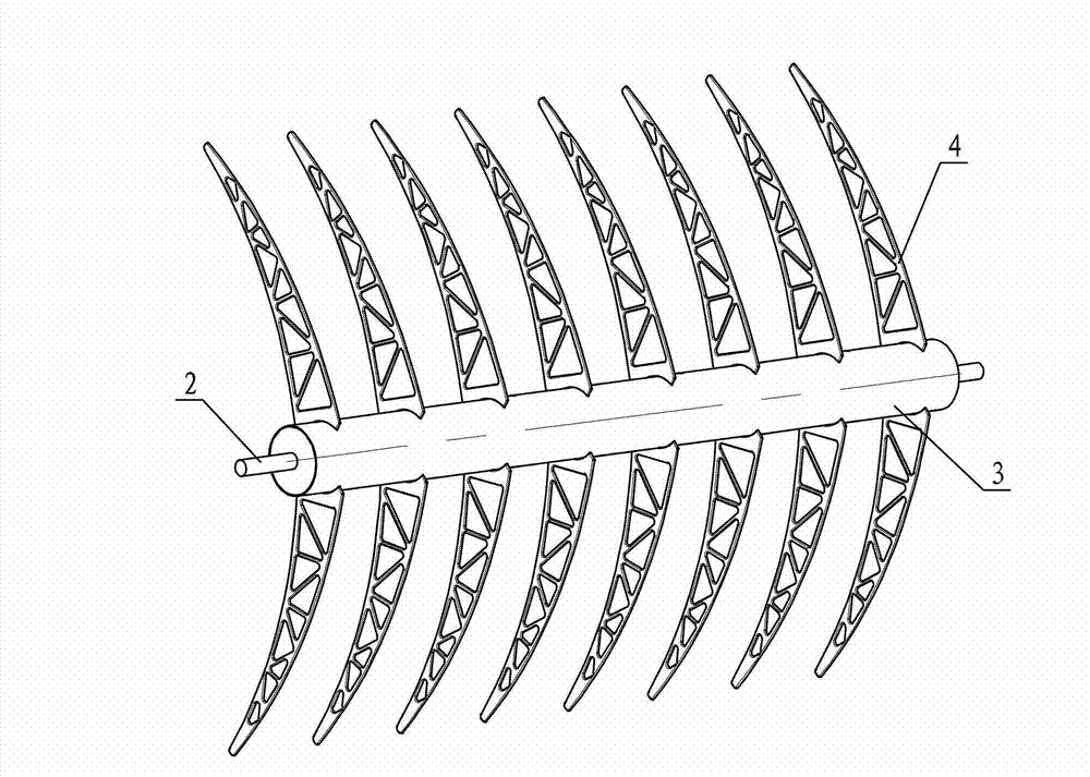 Stamped support for solar heat-collecting power generation system