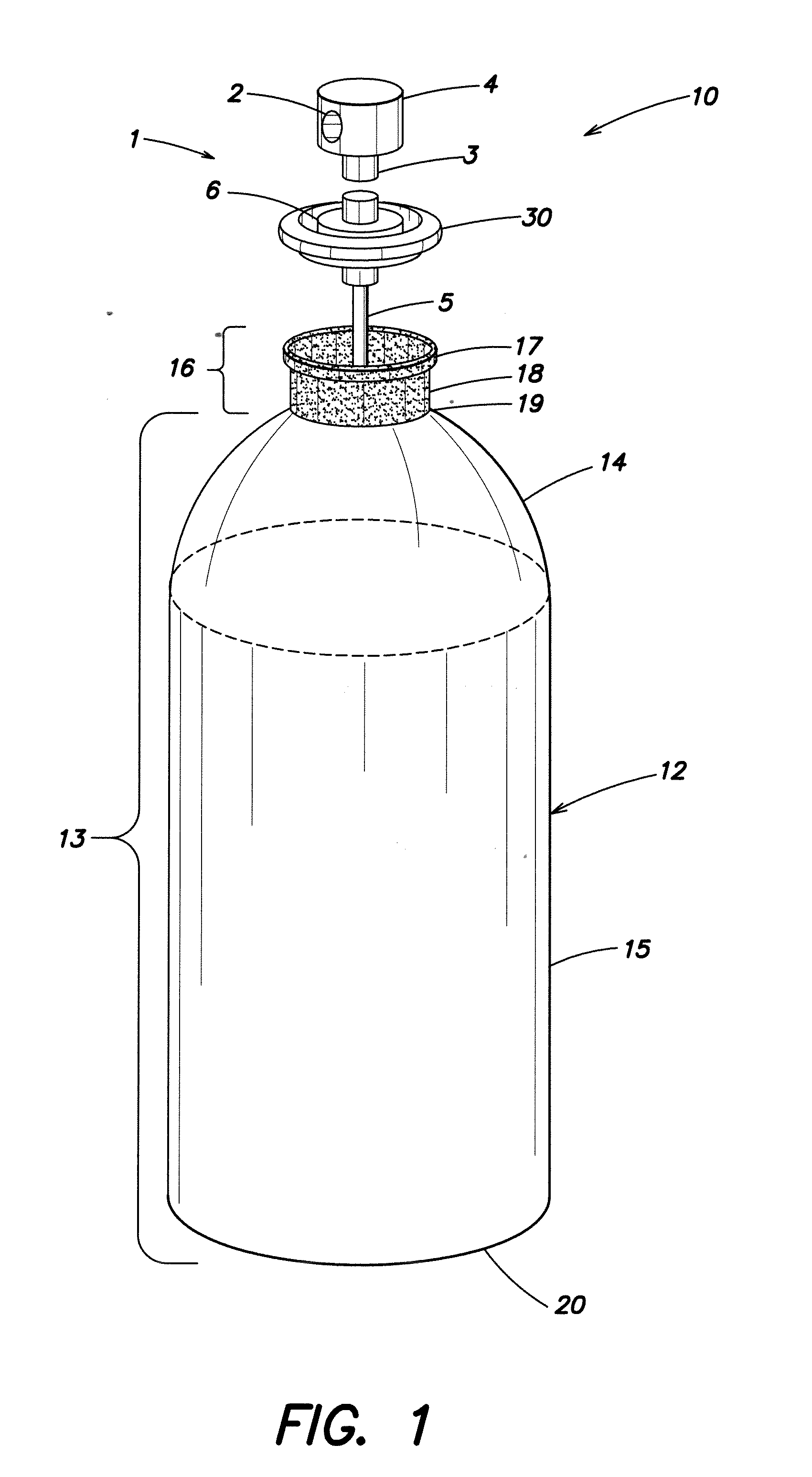 Plastic aerosol container and method of manufacture