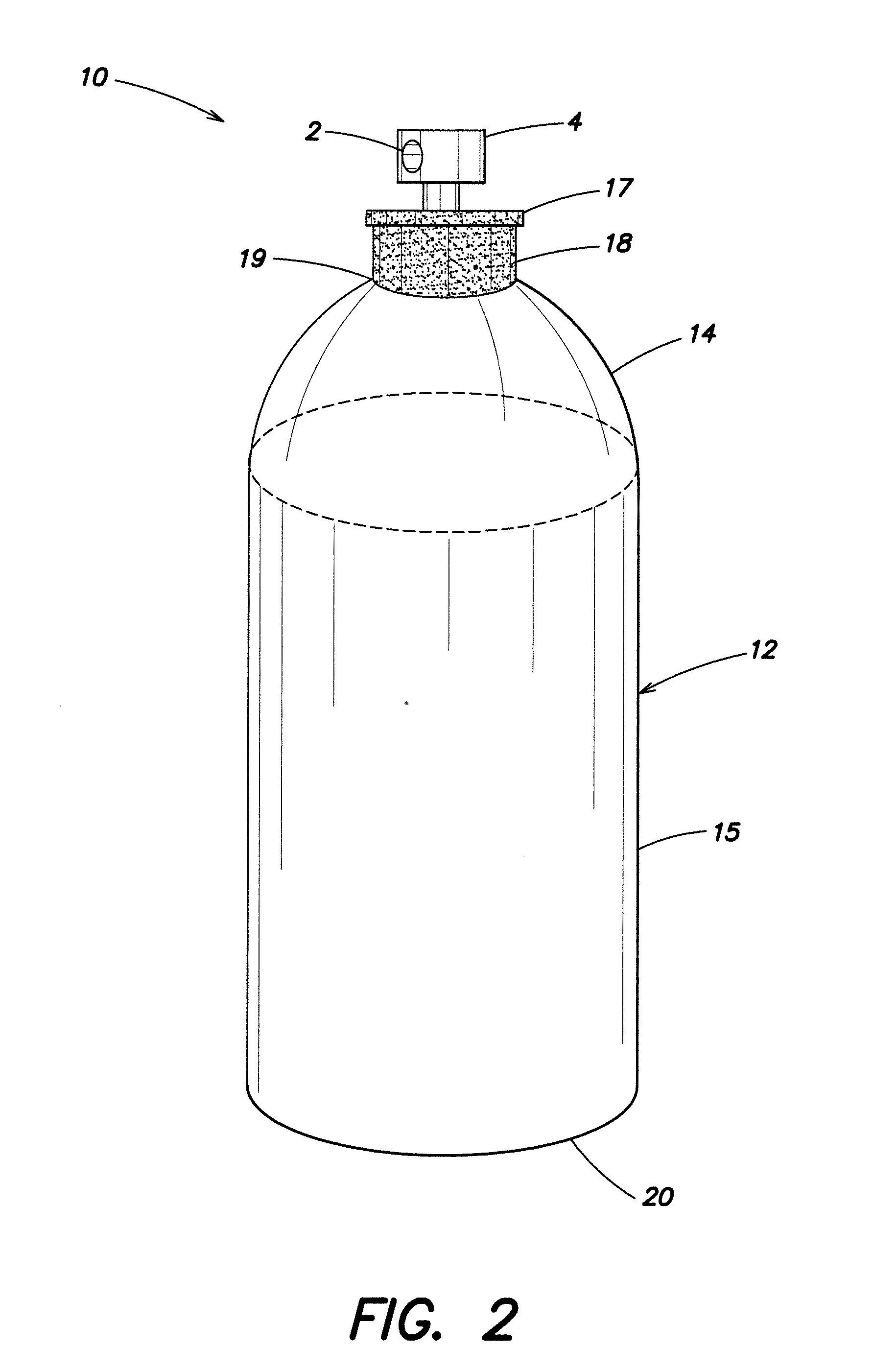 Plastic aerosol container and method of manufacture