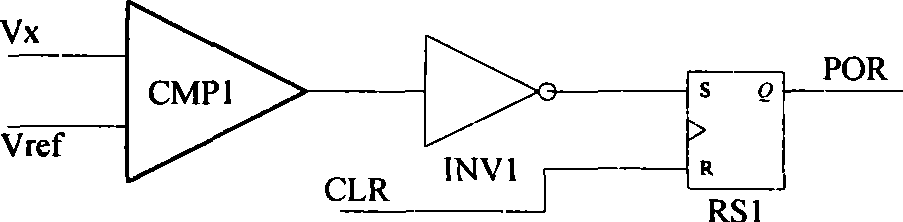 Static zero-consumption power-on resetting circuit