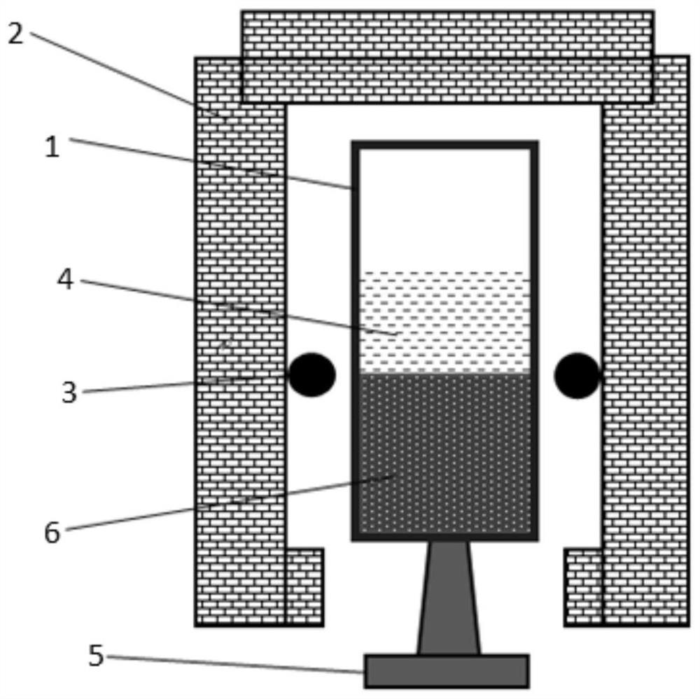 Method for preparing lanthanum titanate crystal by vertical zone melting descent method