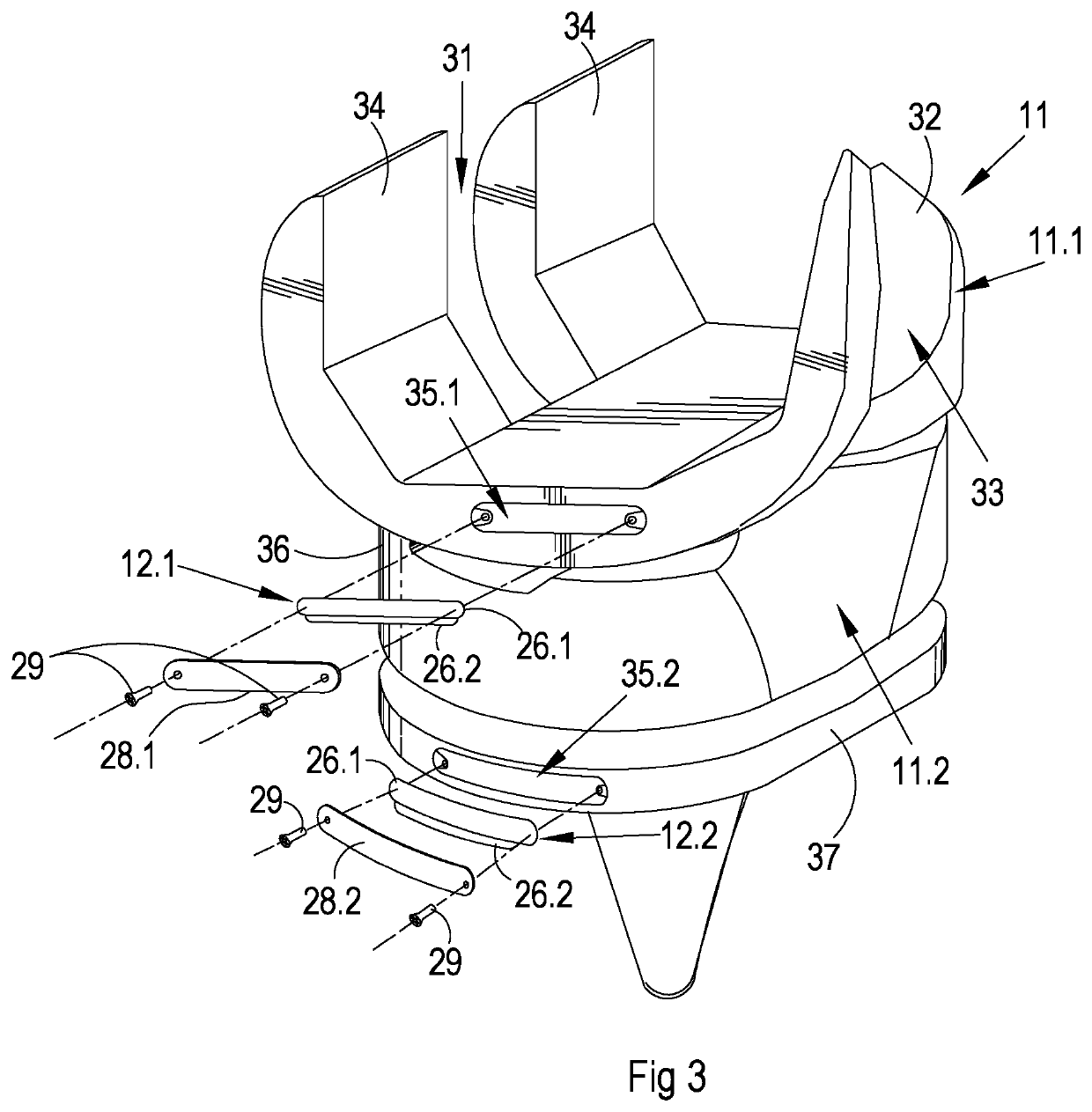 Implantable electronic device and endoprosthesis