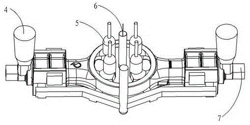 A flip casting method for 30f loader axle housing