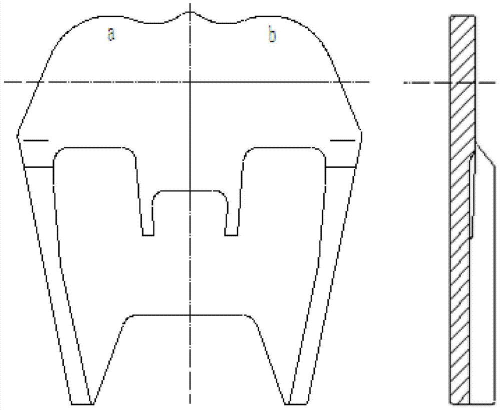 Sample plate positioning detecting method for Airbus complicated titanium alloy forged pieces