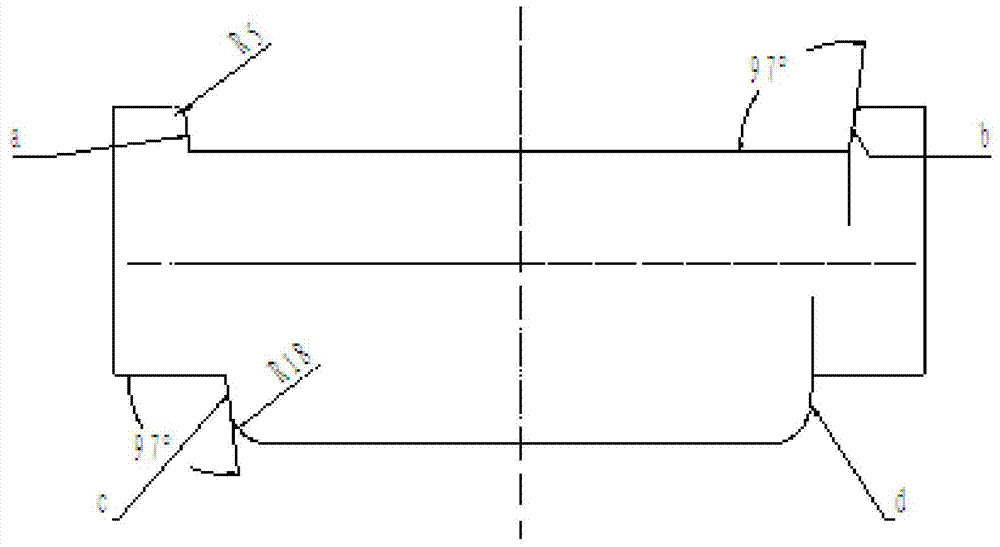 Sample plate positioning detecting method for Airbus complicated titanium alloy forged pieces