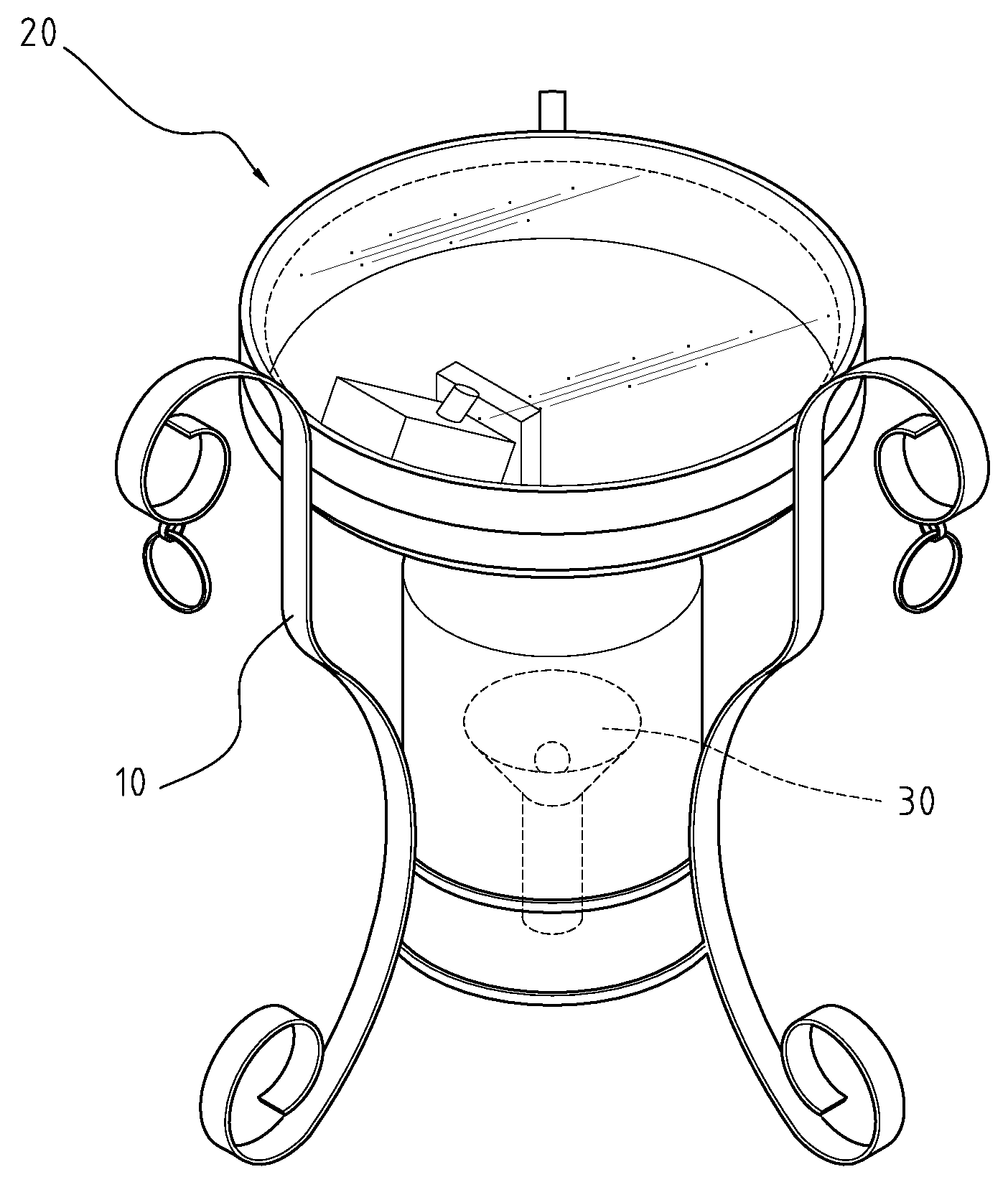 Lighting Device With Fluid Wave Projection