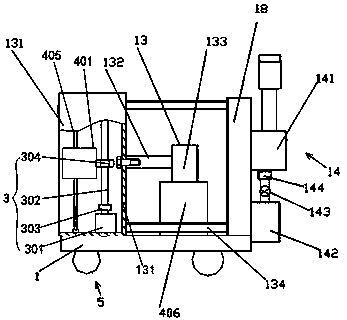 Movable type dynamo-electric equipment cooling device