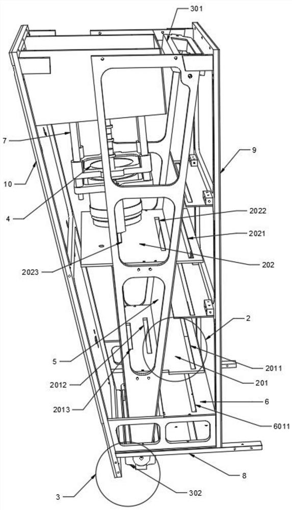 Scanning device for product surface detection and assembling method thereof