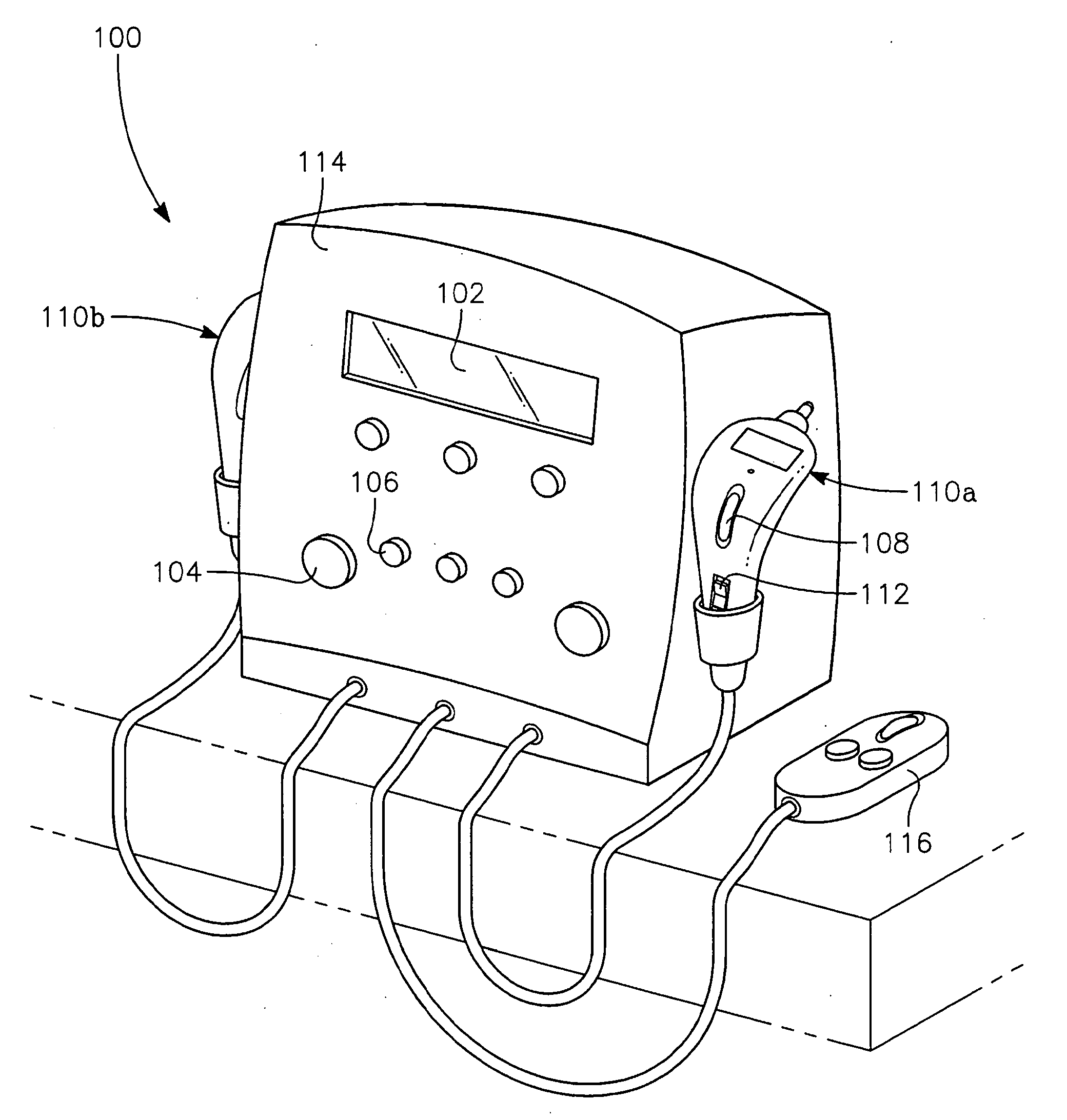 Device and method for the treatment of pain with electrical energy