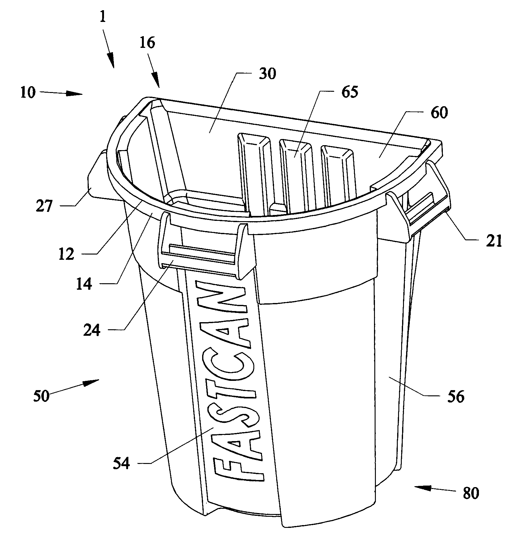 Wheeled refuse container