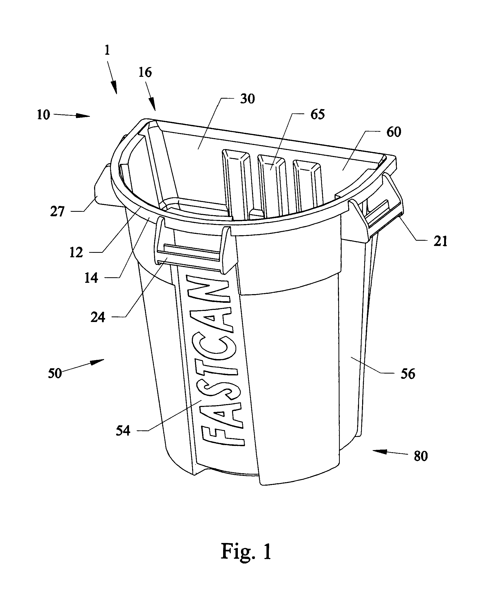 Wheeled refuse container