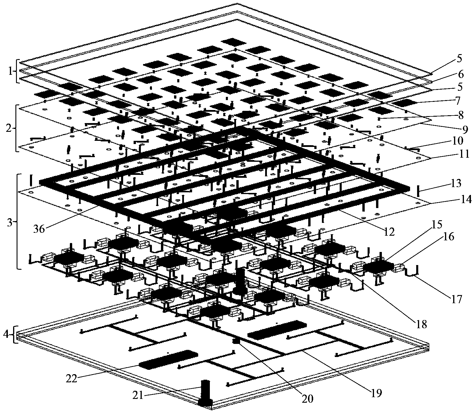 Integrated millimeter wave active phased-array antenna