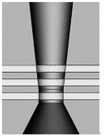 Al2O3-TiC/Al2O3-TiC-CaF2 self-lubricating laminated ceramic drawing die and preparation method thereof