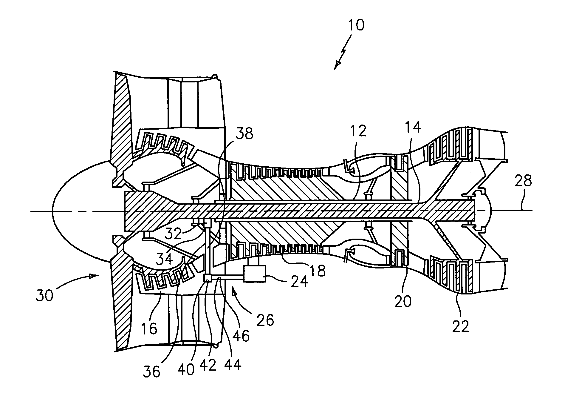 Apparatus for driving an accessory gearbox in a gas turbine engine