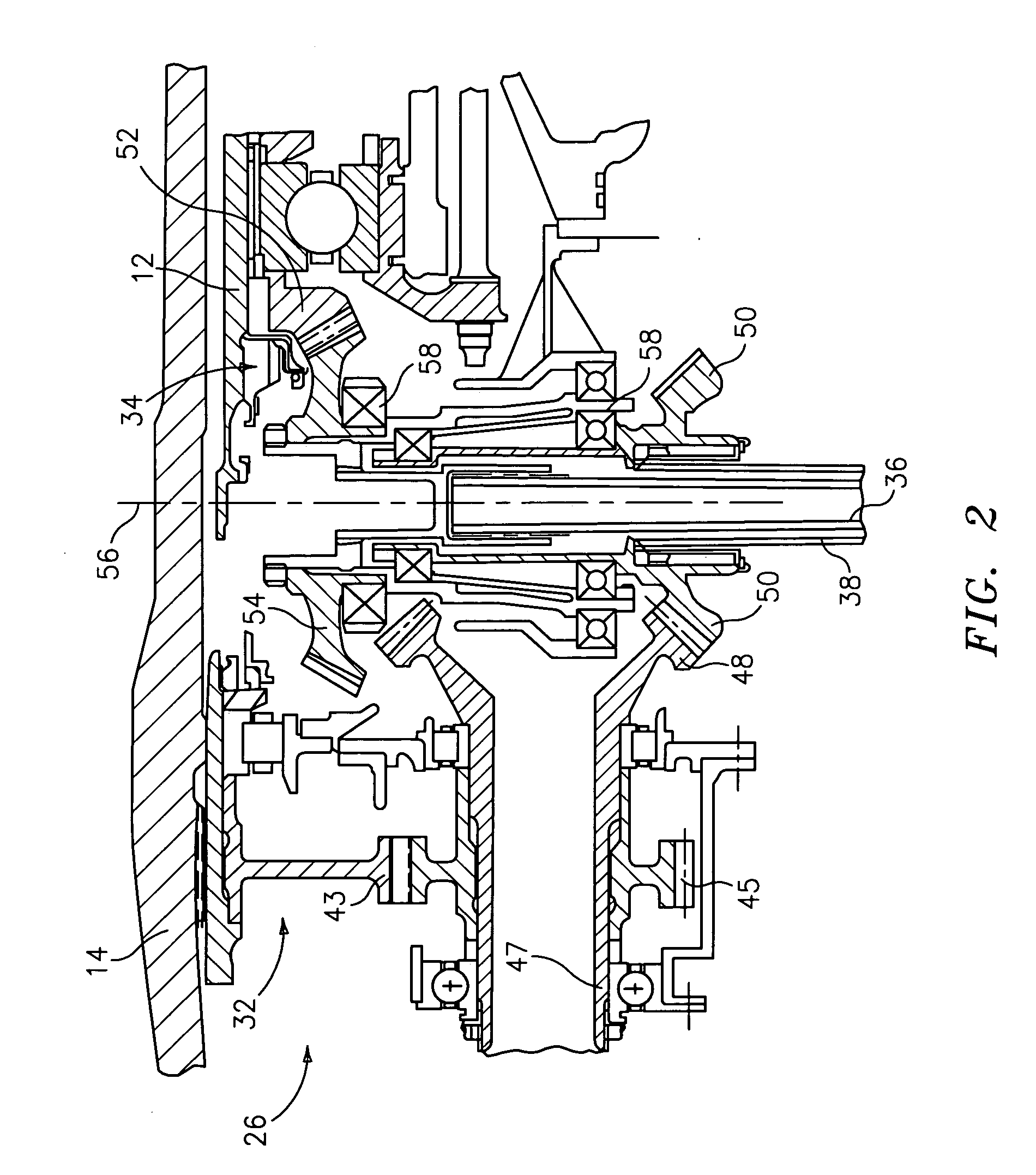 Apparatus for driving an accessory gearbox in a gas turbine engine